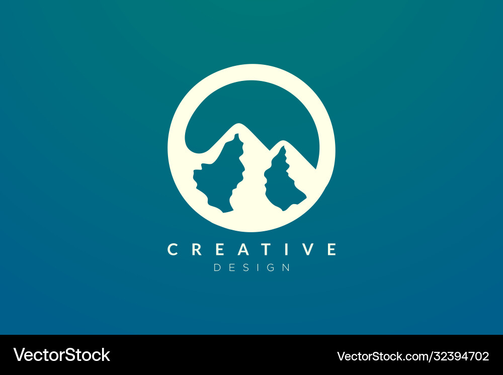 Logo design that combines circle objects Logo design that combines circle objects Vector Image