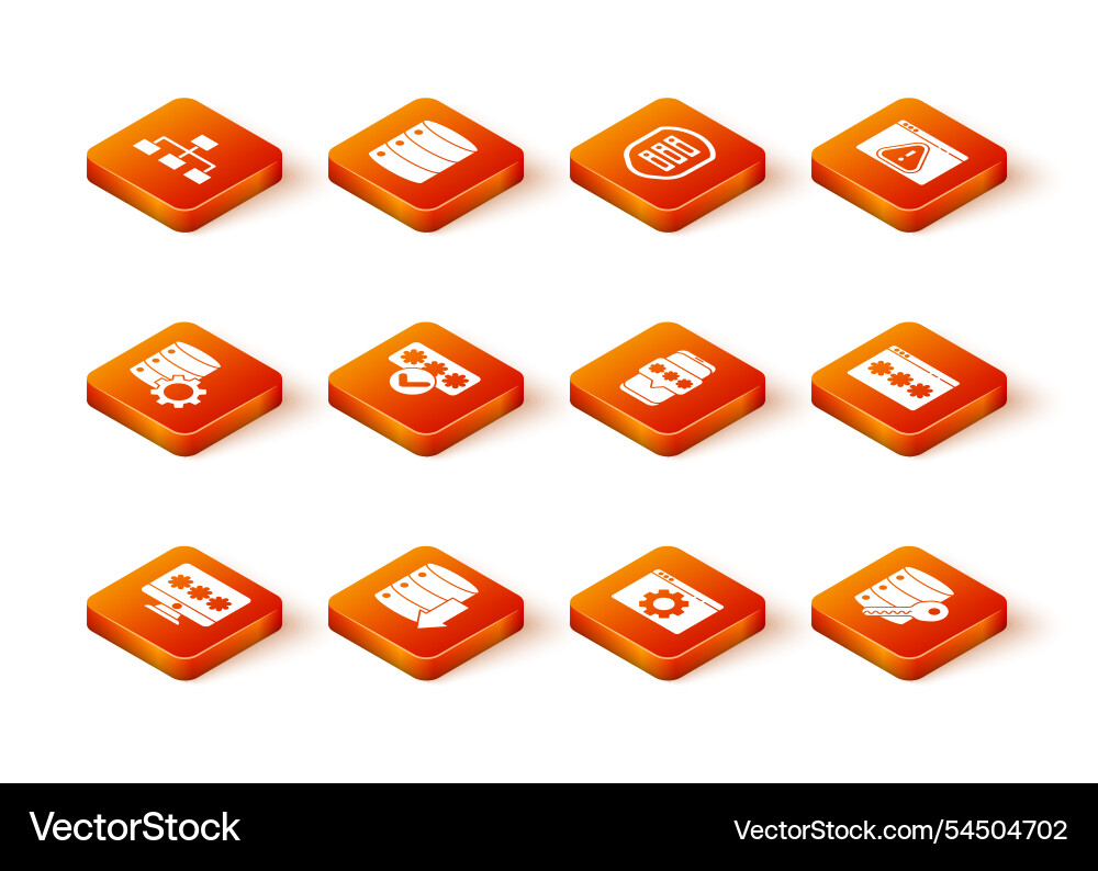 Set monitor with password server data web hosting Set monitor with password server data web hosting vector image