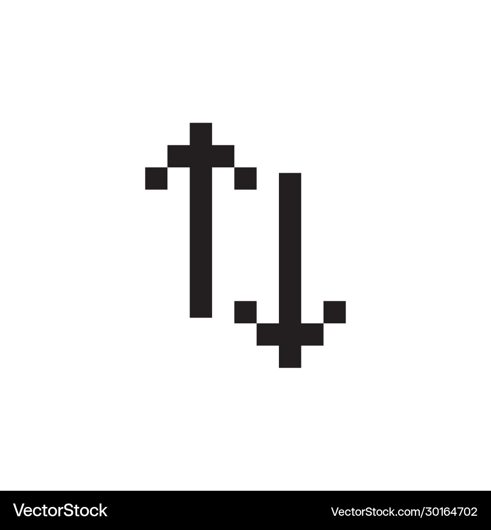 Statistic graph business up down and arrow icon Vector Image