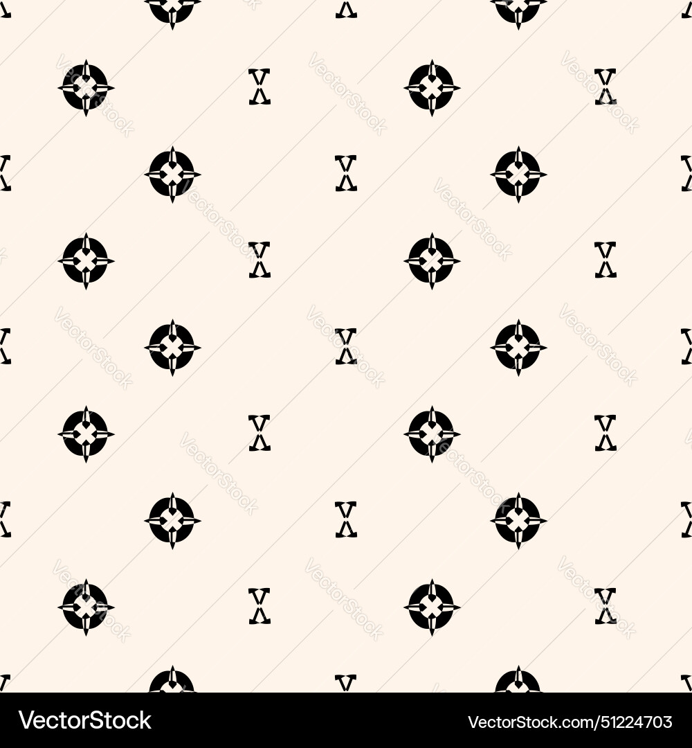 Abstract floral gothic style seamless pattern Vector Image