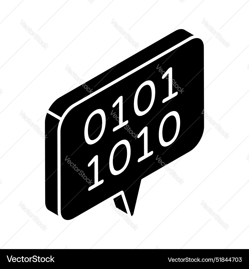 Binary message vector image