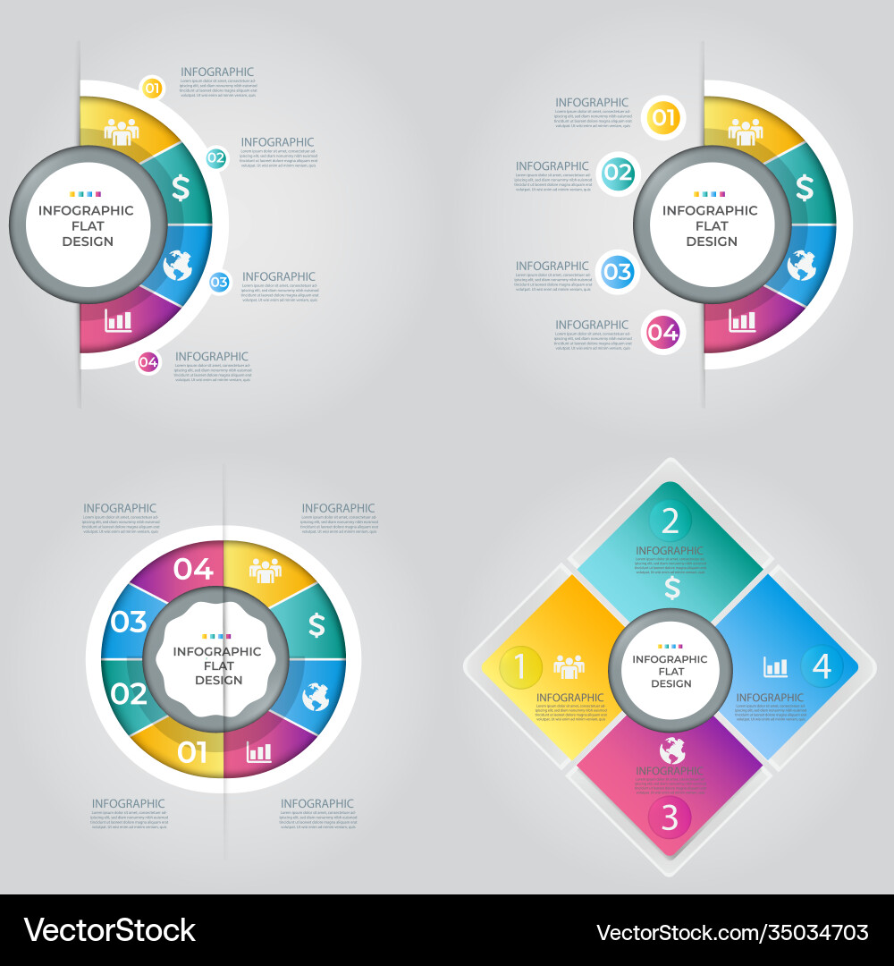 Business data visualization process chart Vector Image
