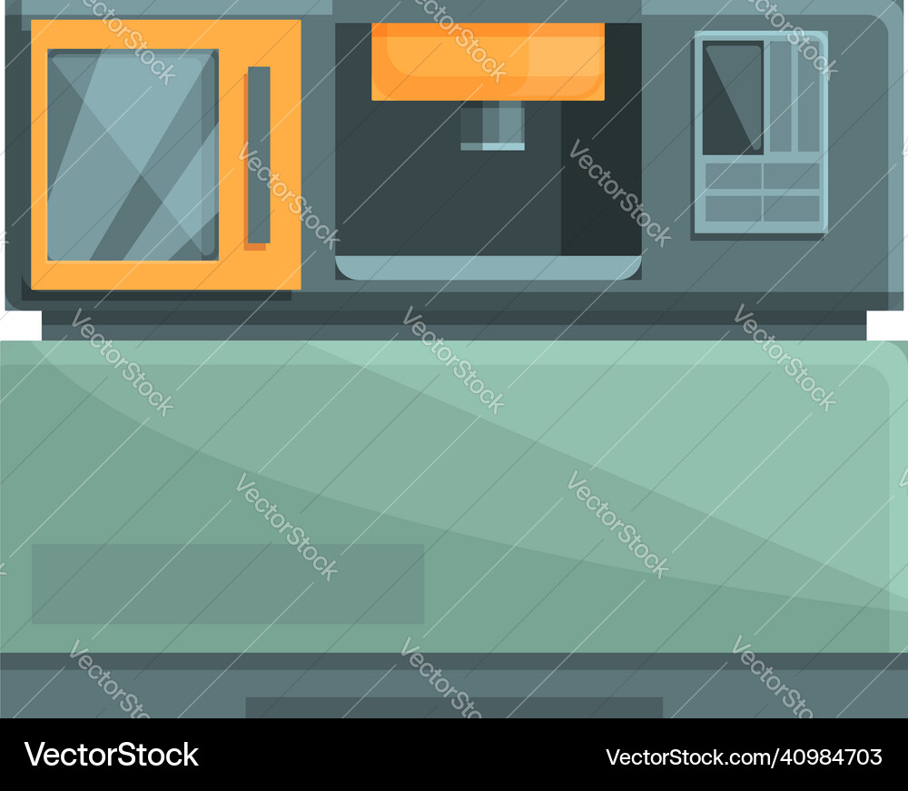 Cnc workshop icon cartoon machine Cnc workshop icon cartoon machine vector image