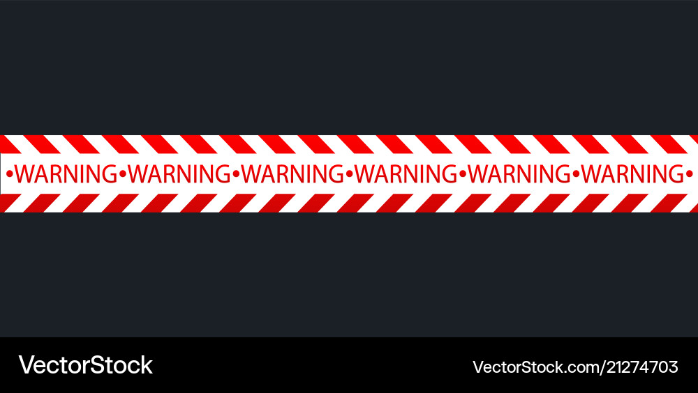 Isolated lines of insulation realistic warning vector image