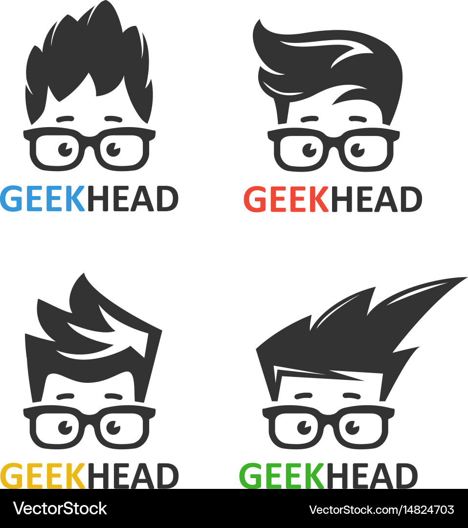 Nerd & Geek Icons Set vector image