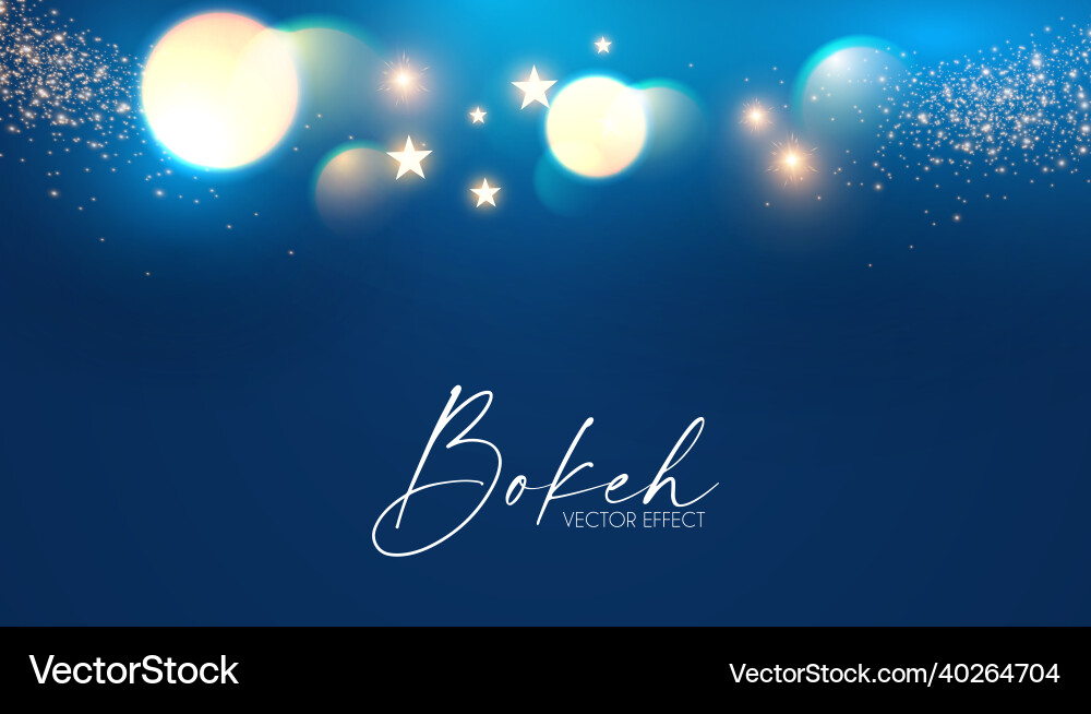 Abstract blue background with bokeh effect Abstract blue background with bokeh effect vector image