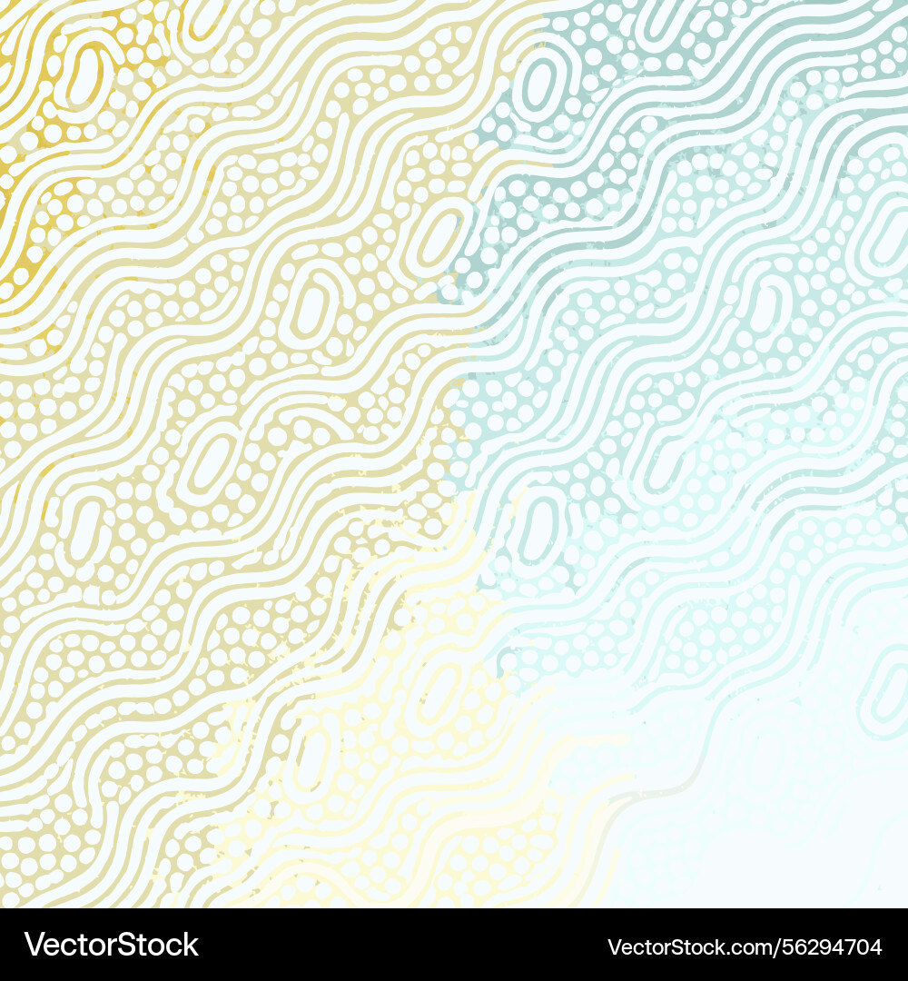 Abstract wavy line pattern with dotted texture vector image