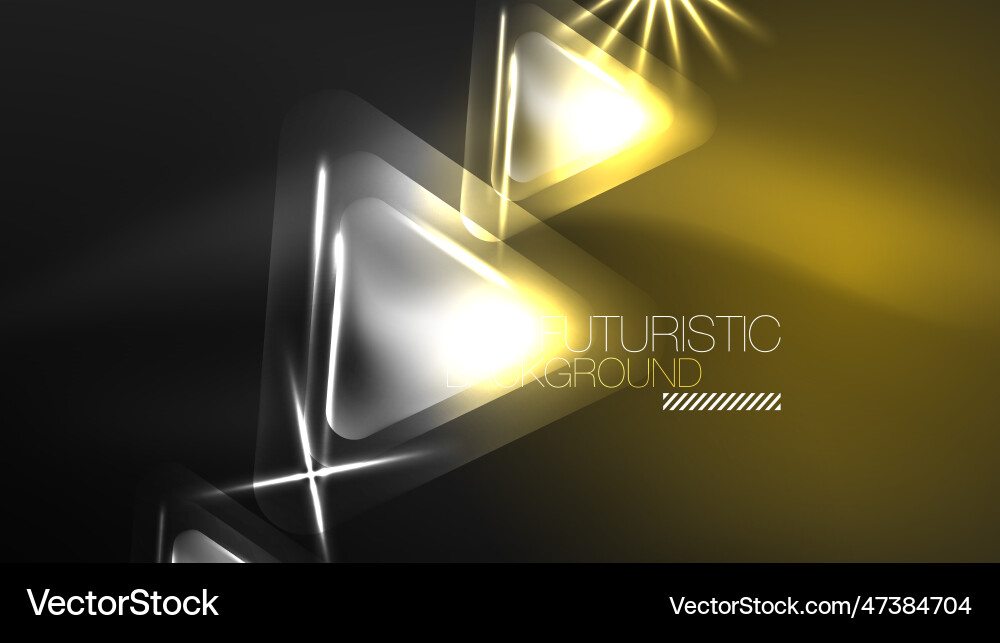 Digital neon abstract background triangles Digital neon abstract background triangles vector image