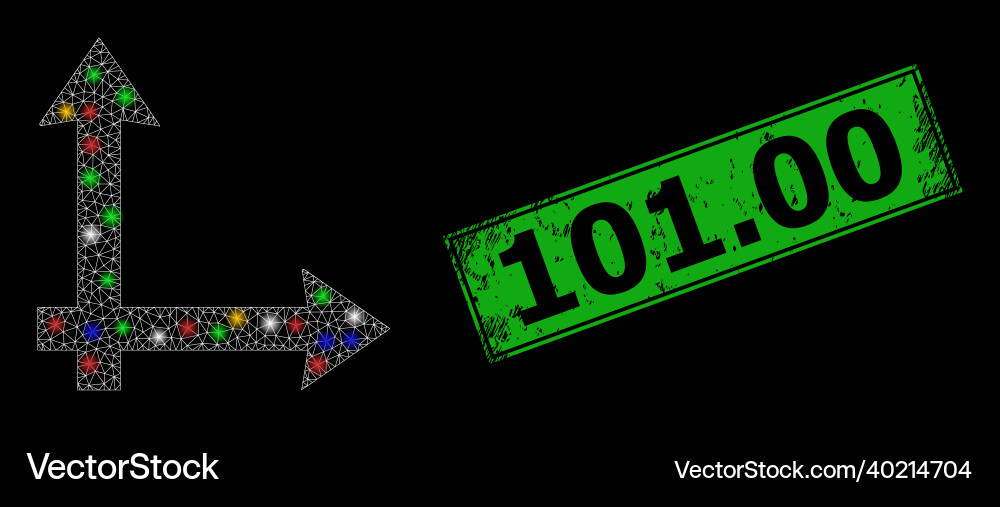 Distress 10100 stamp with net coordinate system Distress 10100 stamp with net coordinate system vector image