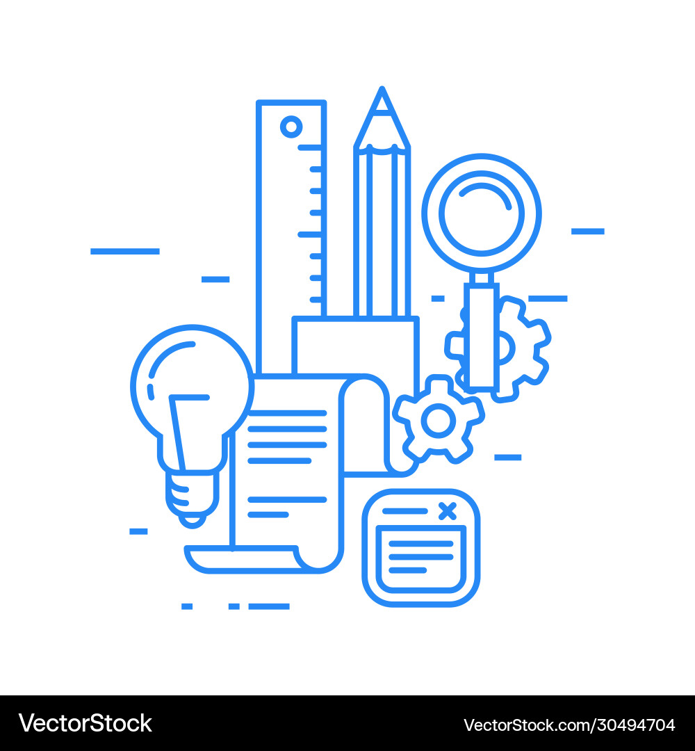 Education science and learning abstract image vector image