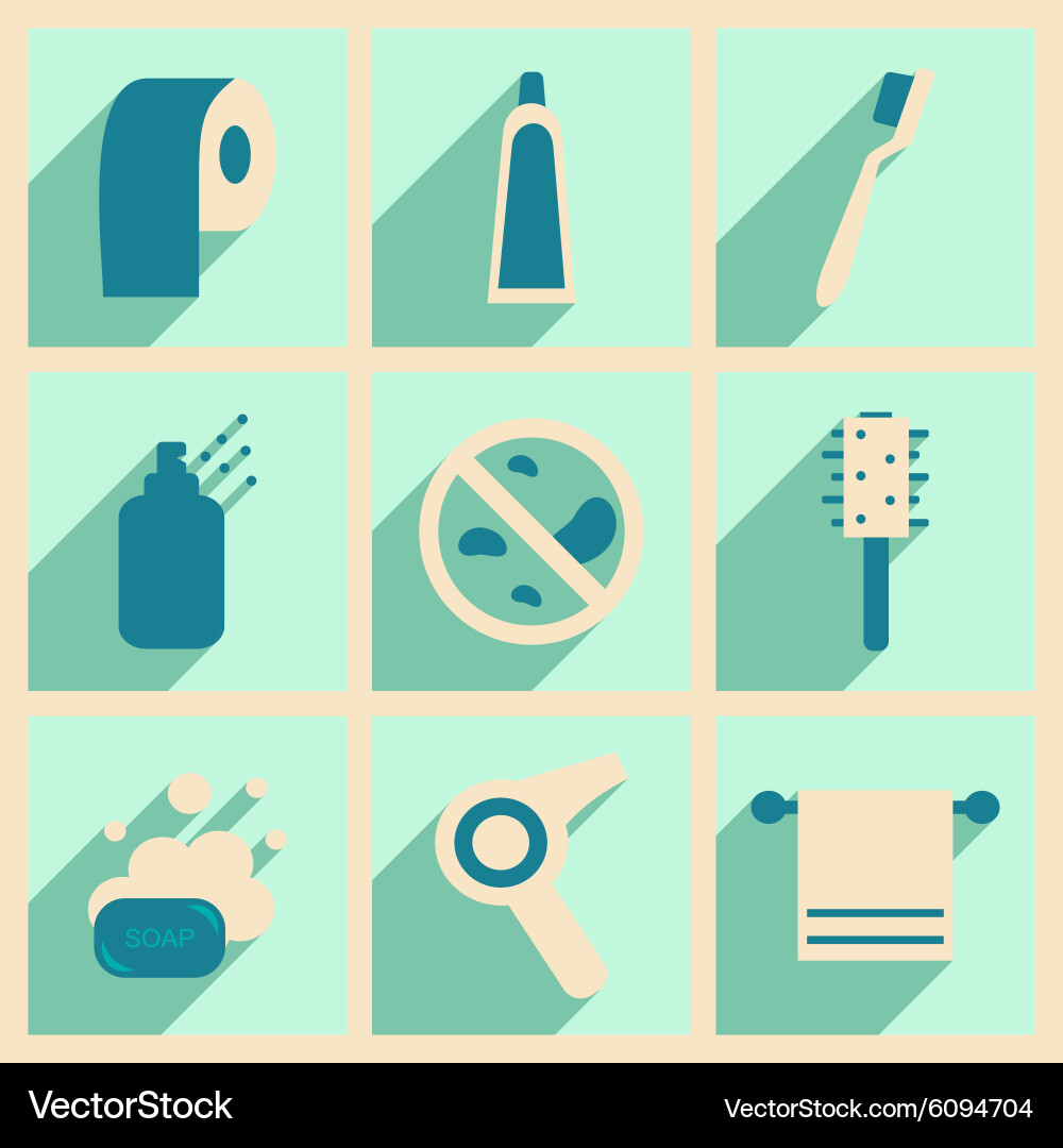 Flat with shadow concept and mobile application vector image