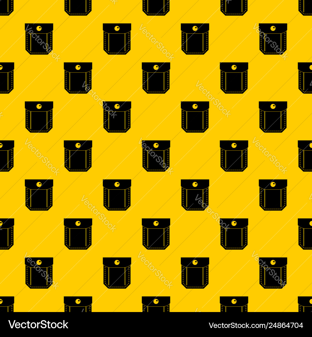 Pocket with valve and button pattern Pocket with valve and button pattern vector image
