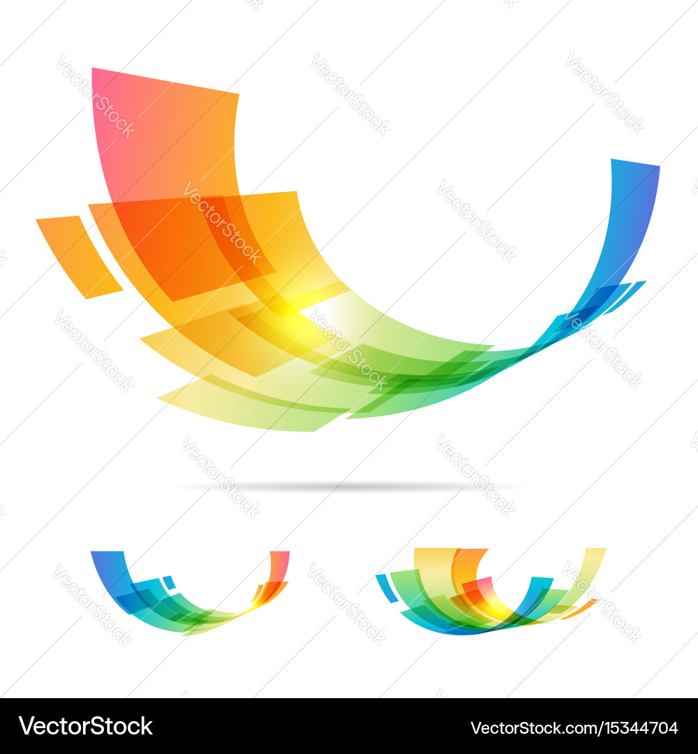 Set tech abstraction elements Royalty Free Vector Image