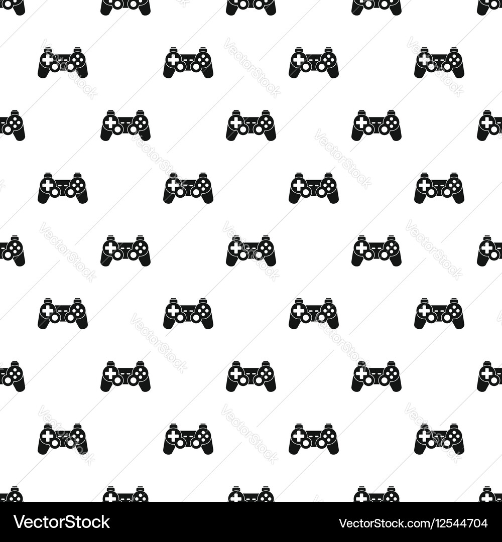 Simple Video Game Controller Pattern Vector Image