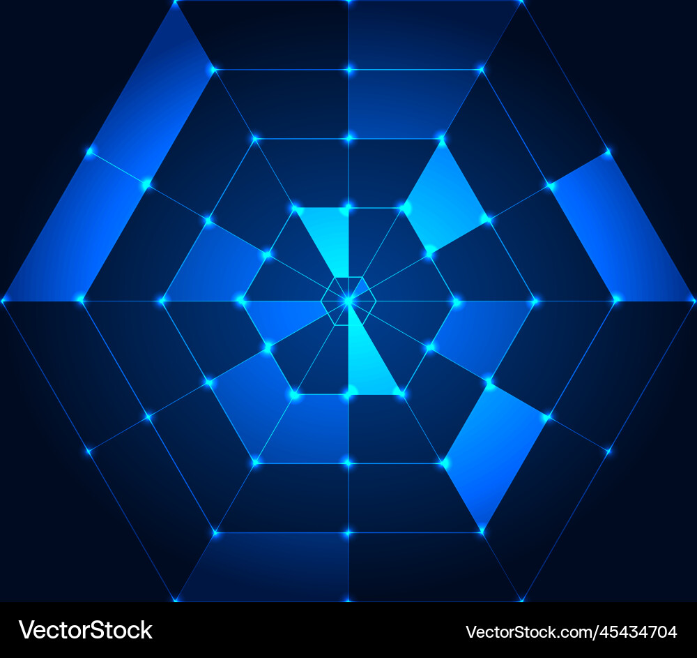 Technology background hexagonal circuit board it i Technology background hexagonal circuit board it i vector image
