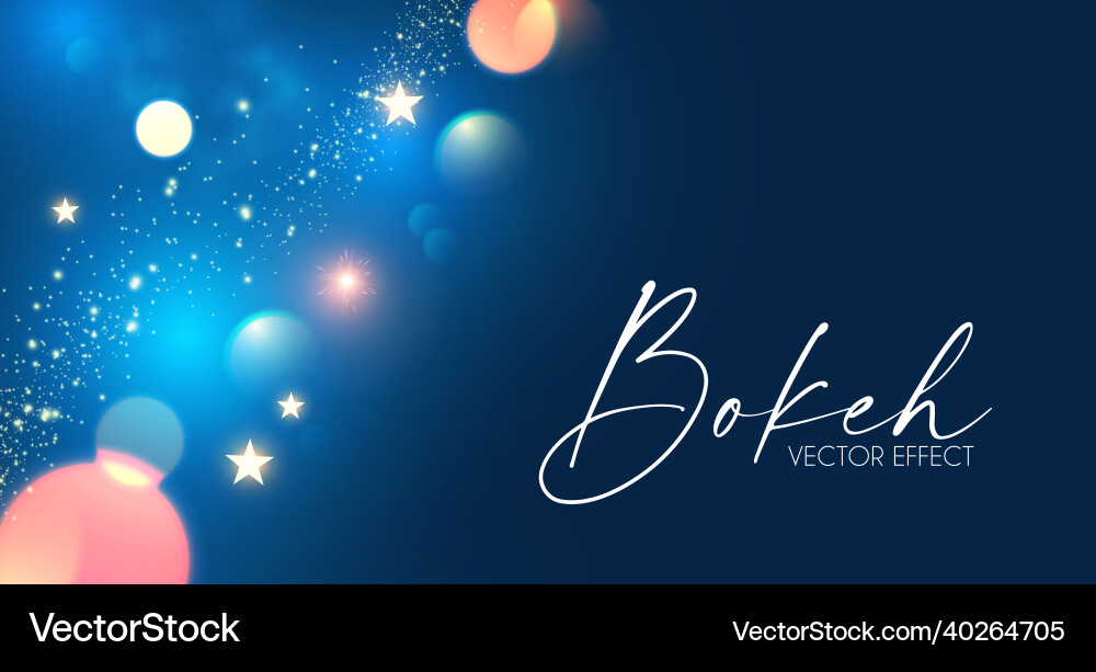 Abstract blue background with bokeh effect Abstract blue background with bokeh effect vector image