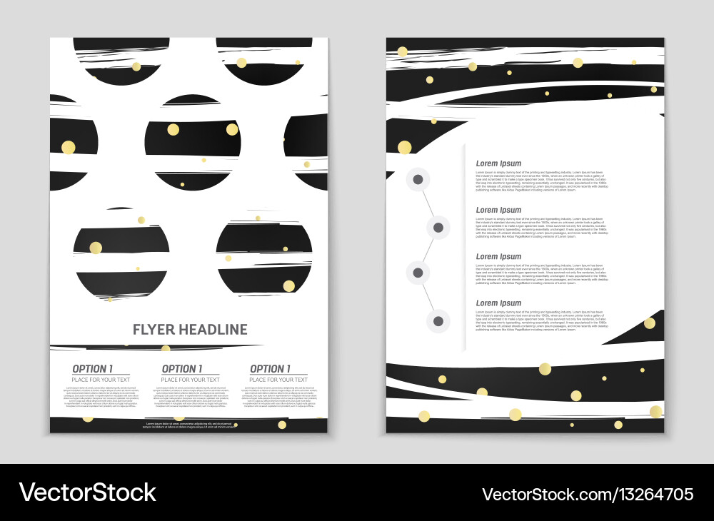 Abstract layout background set for art Vector Image