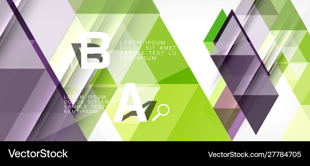 Abstract triangle pattern colorful backdrop Vector Image