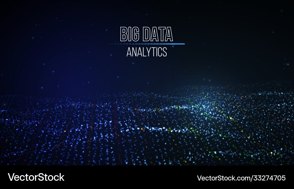 Data Science Technology Background vector image