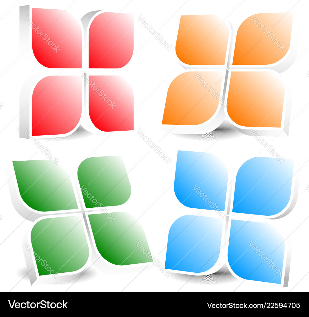 Generic icon design element in four colors Vector Image