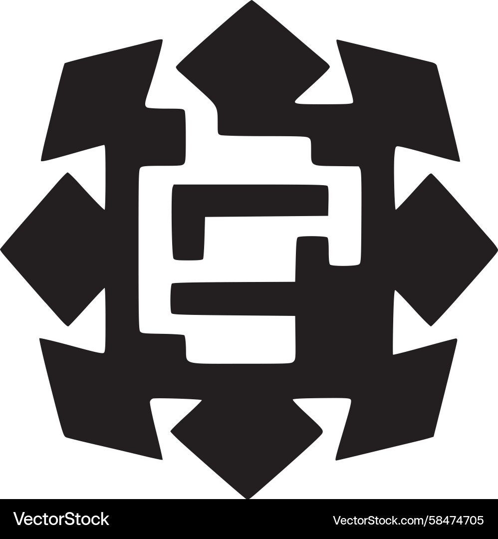 Hexagonal Geometric Pattern Vector Image