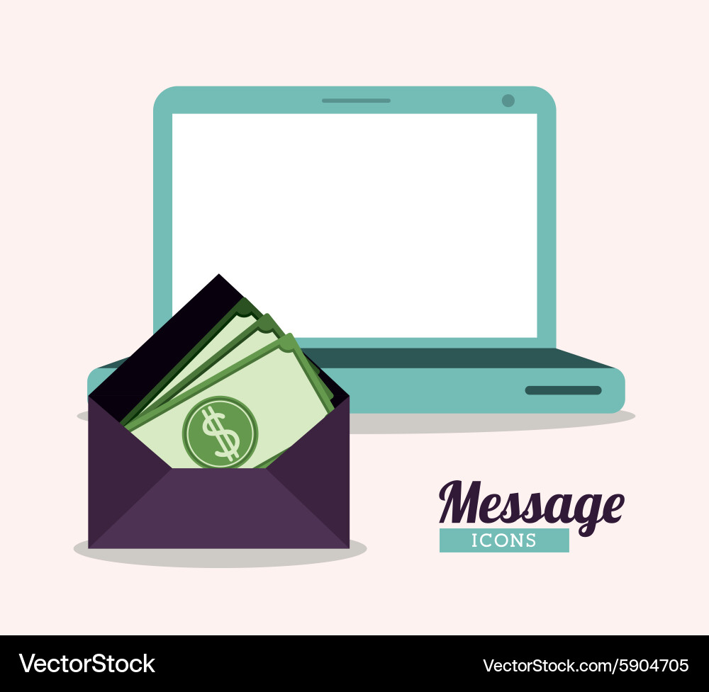 Message design vector image