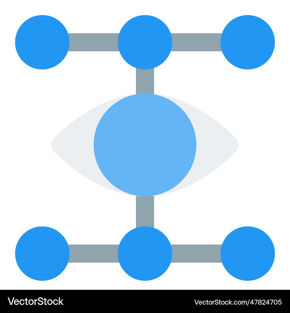 Monitoring of various network connections vector image