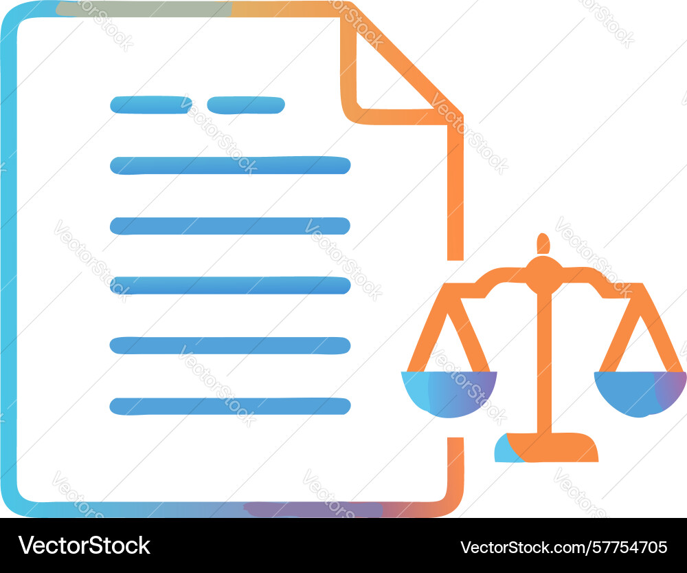 Policy document icon regulatory framework Vector Image