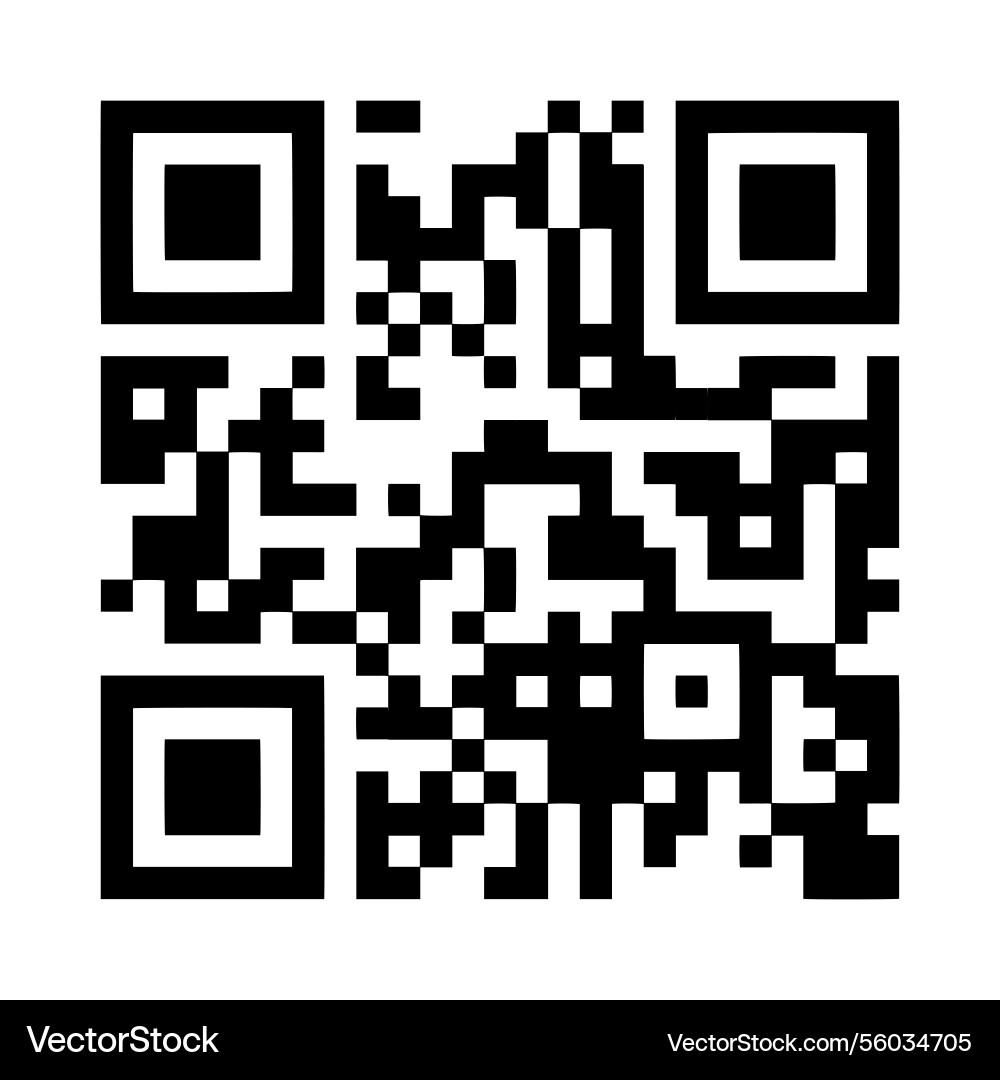 Qr code sample element for design vector image
