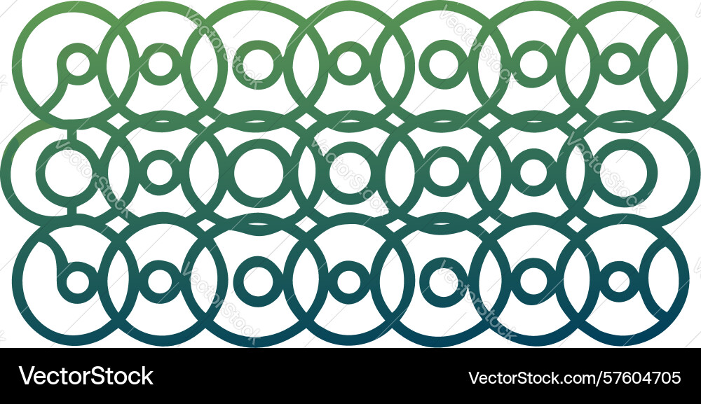 Repeating oval ring shapes abstract pattern vector image