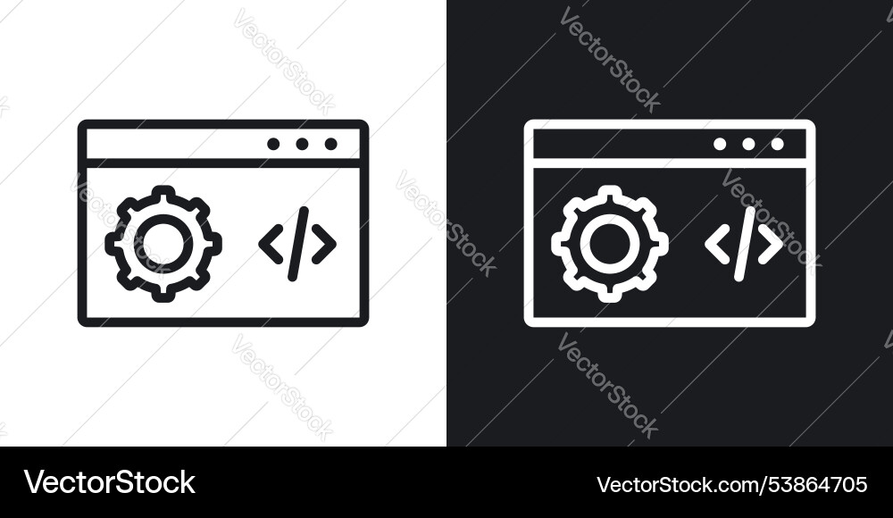 Web development icon set Web development icon set vector image