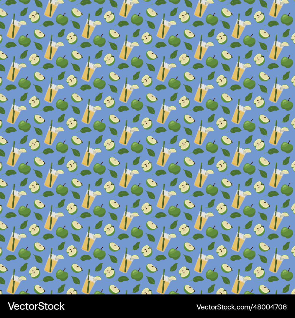 A fun pattern with apple juice slices A fun pattern with apple juice slices Vector Image