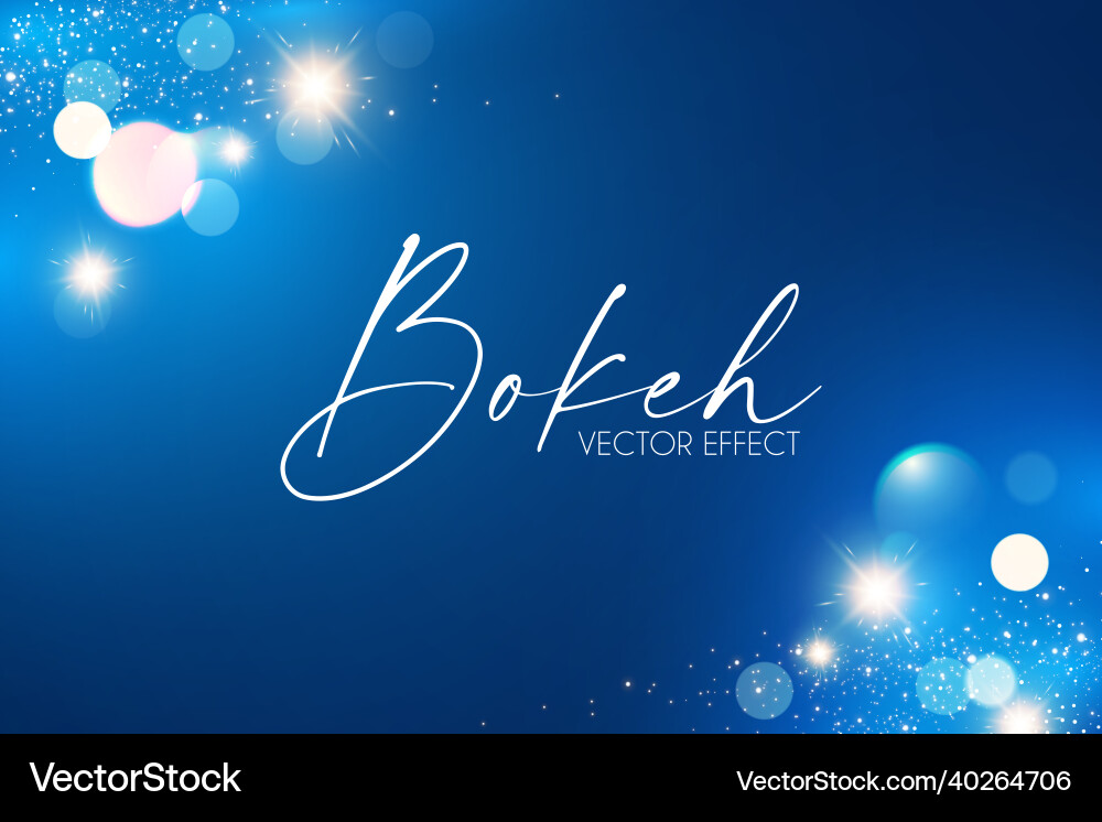 Abstract blue background with bokeh effect Abstract blue background with bokeh effect vector image