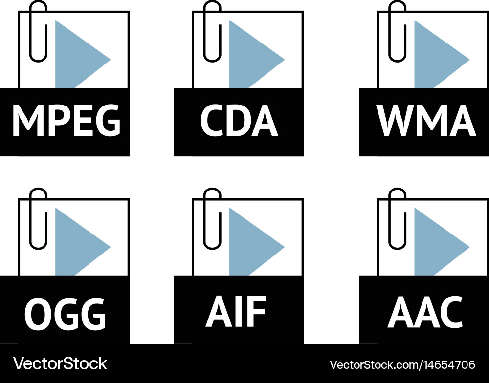 Audio file Vector Image