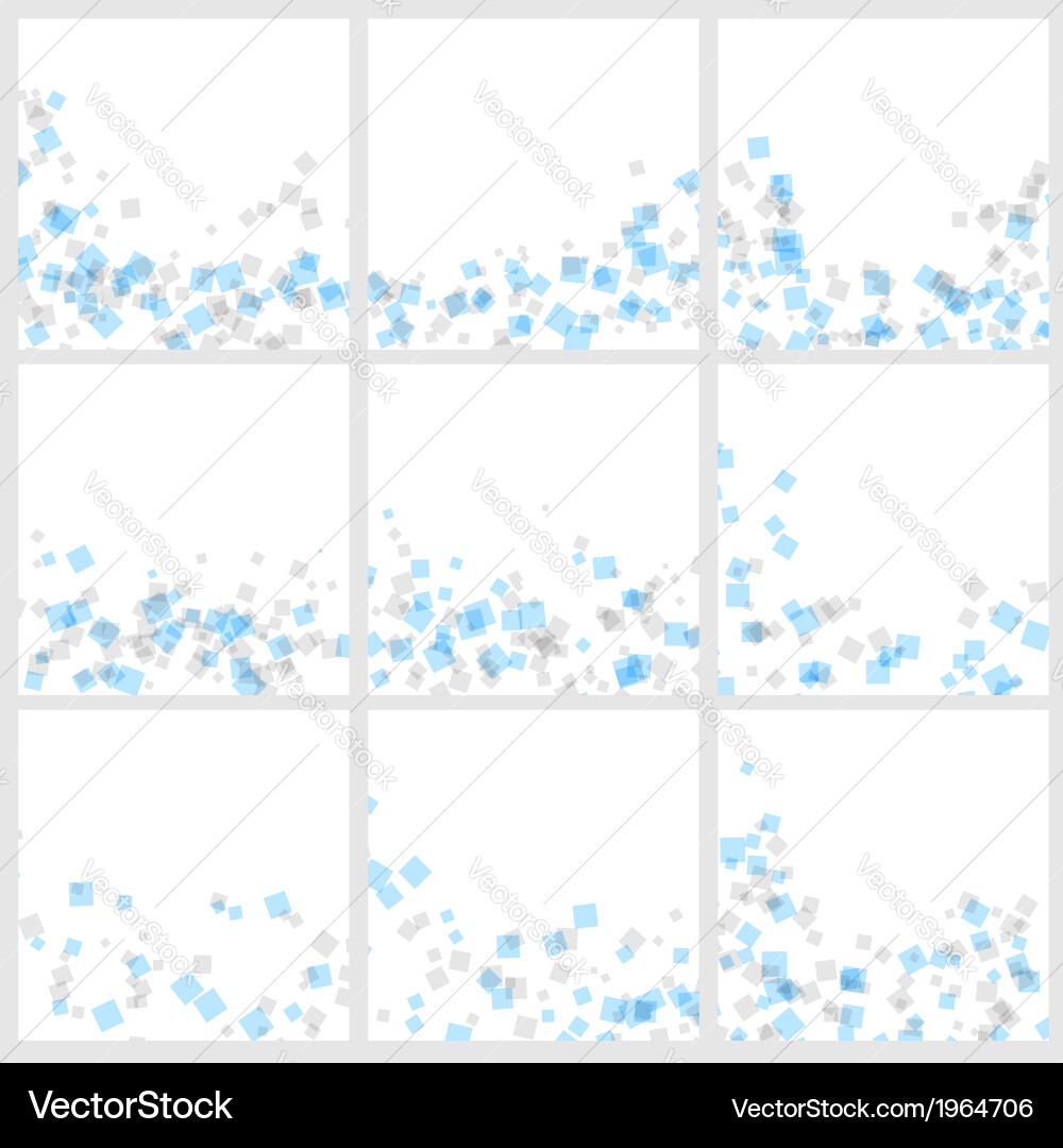 Digital particle background collection Vector Image
