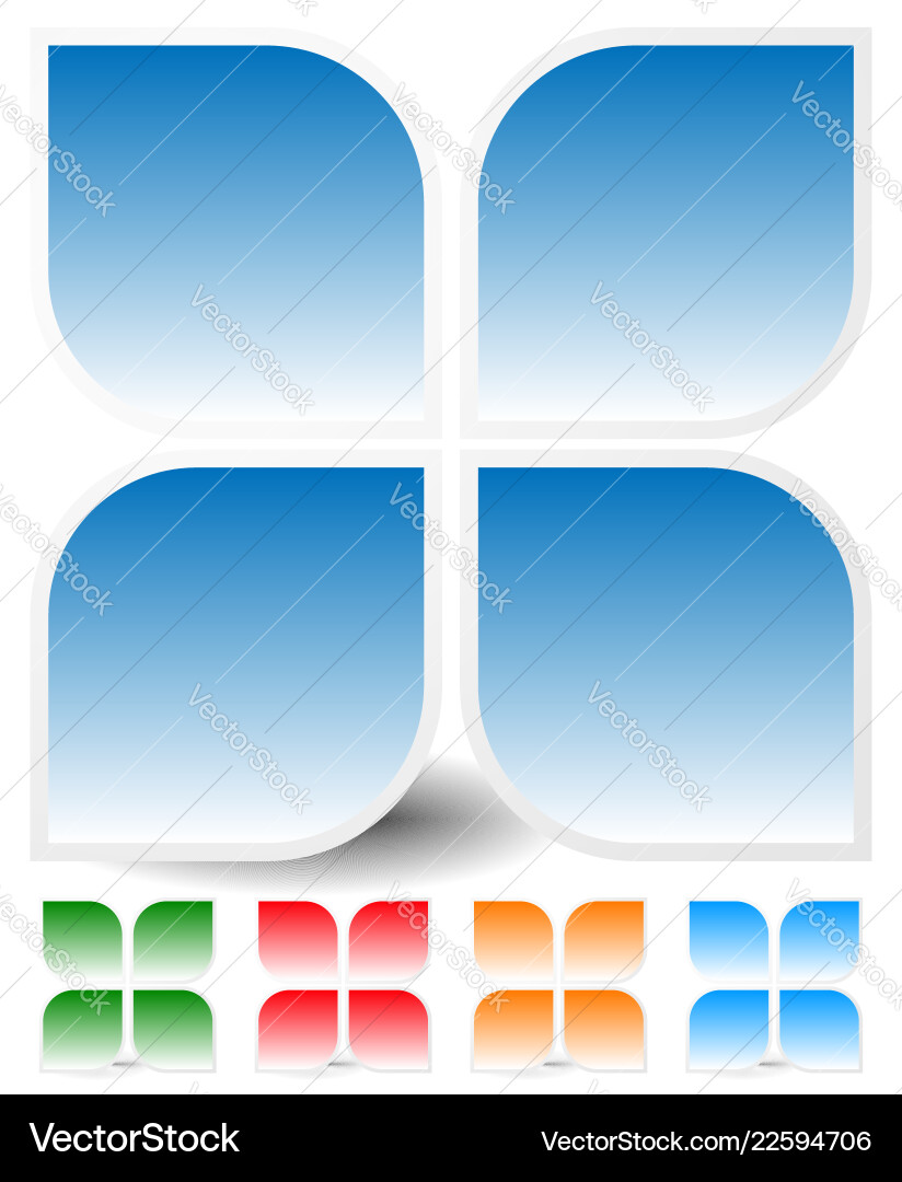 Generic icon design element in four colors Vector Image