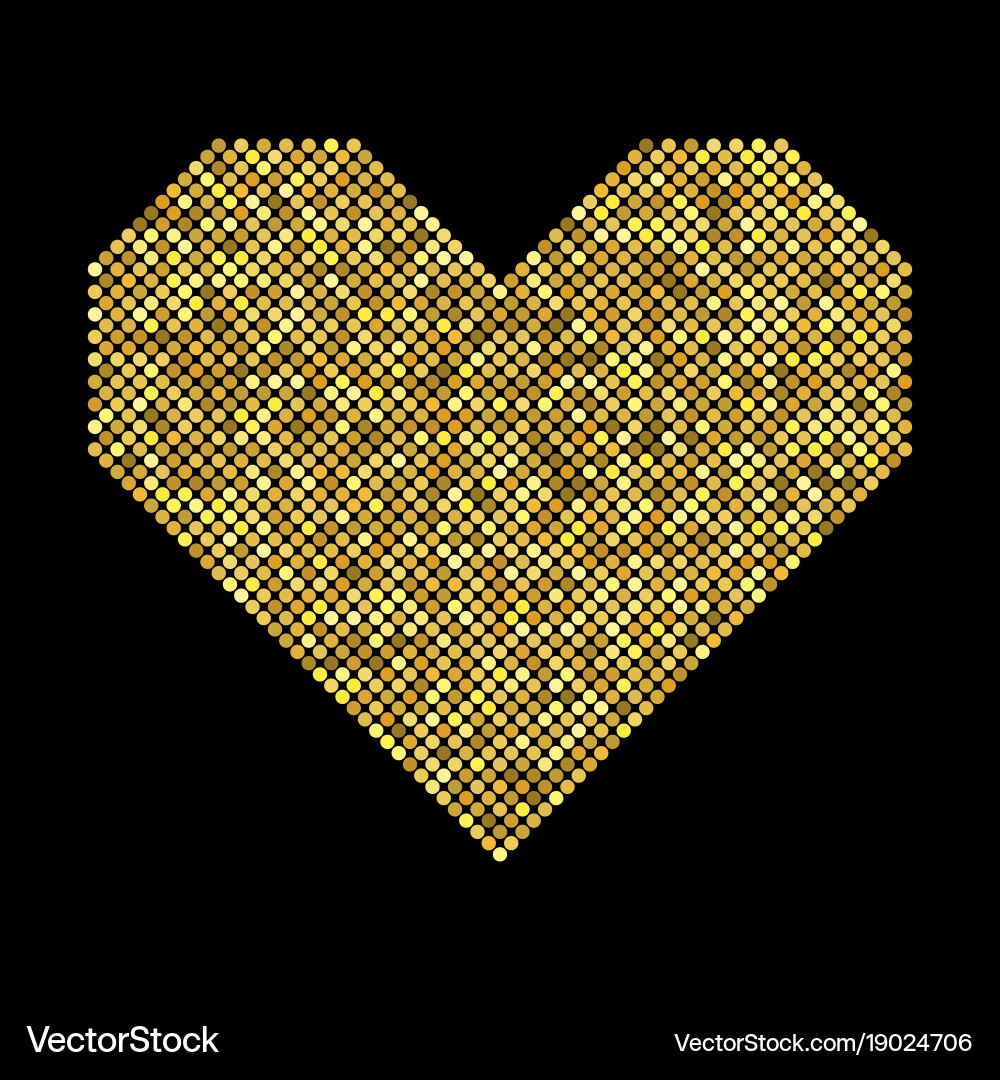 Heart with halftone effect Royalty Free Vector Image