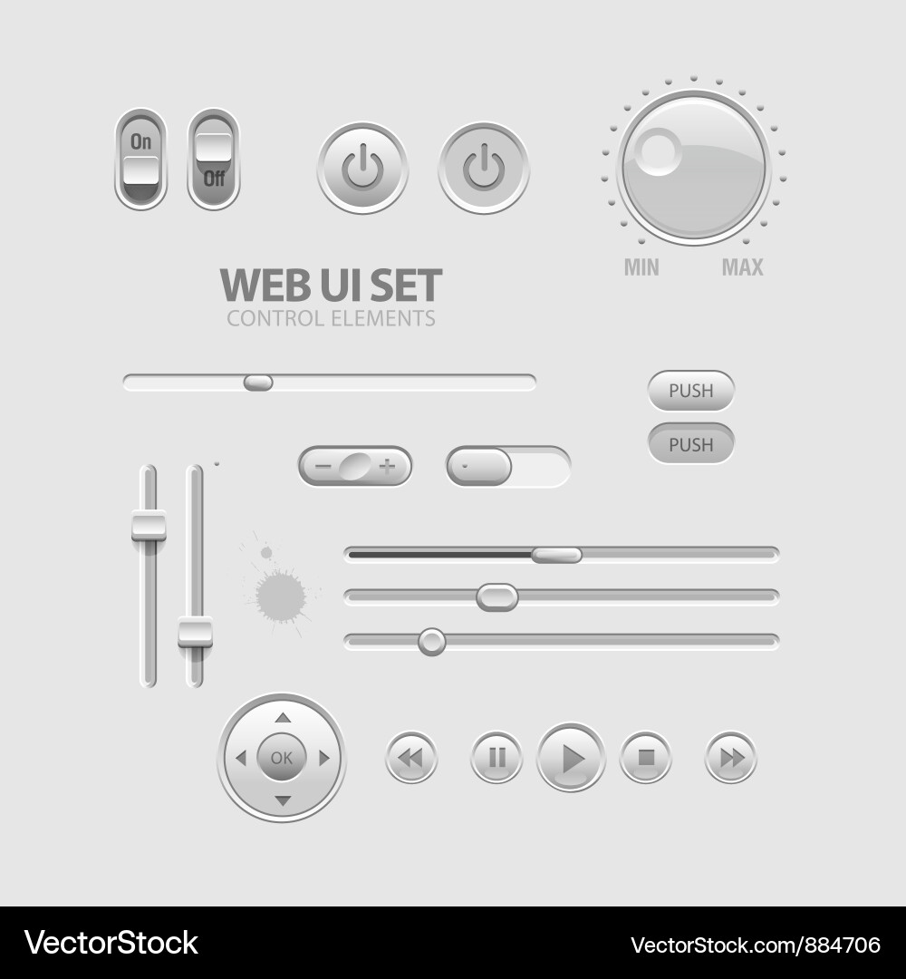 Moderne UI Interface Elemente vektorbild