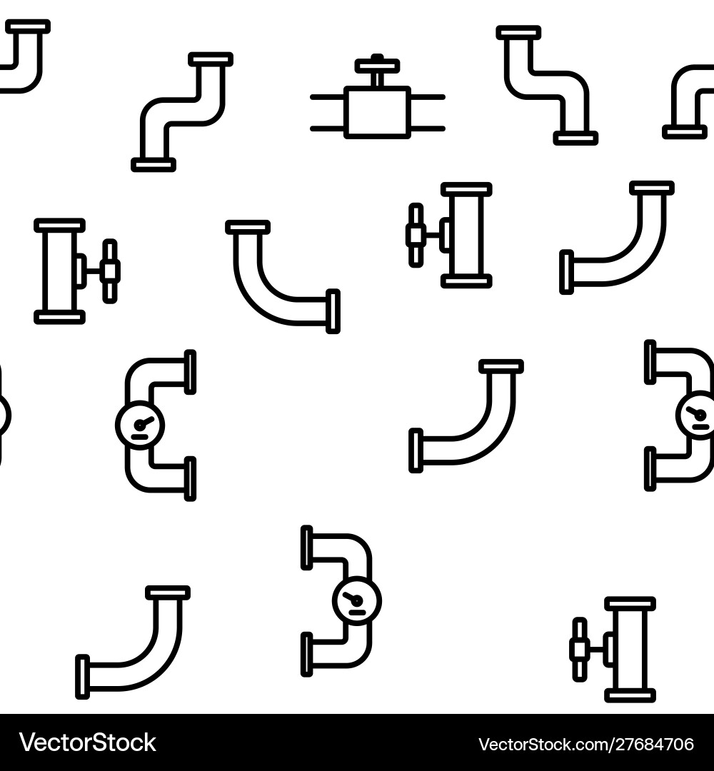 Pipeline seamless pattern Pipeline seamless pattern vector image