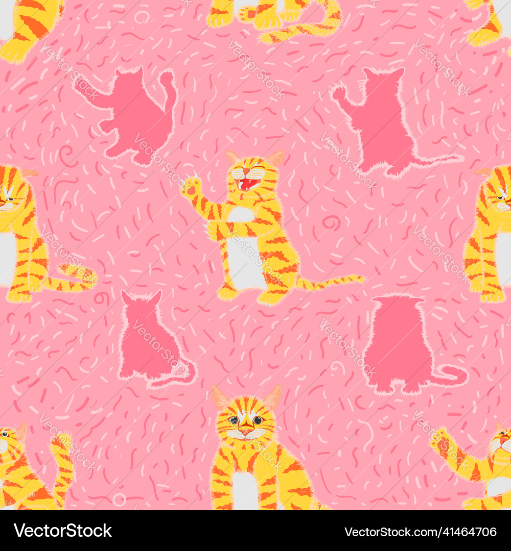 Seamless pattern set of different element cute Seamless pattern set of different element cute vector image
