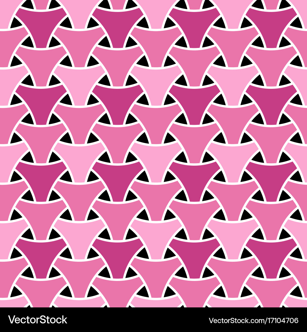 Seamless weaving triangle squama surface pattern vector image