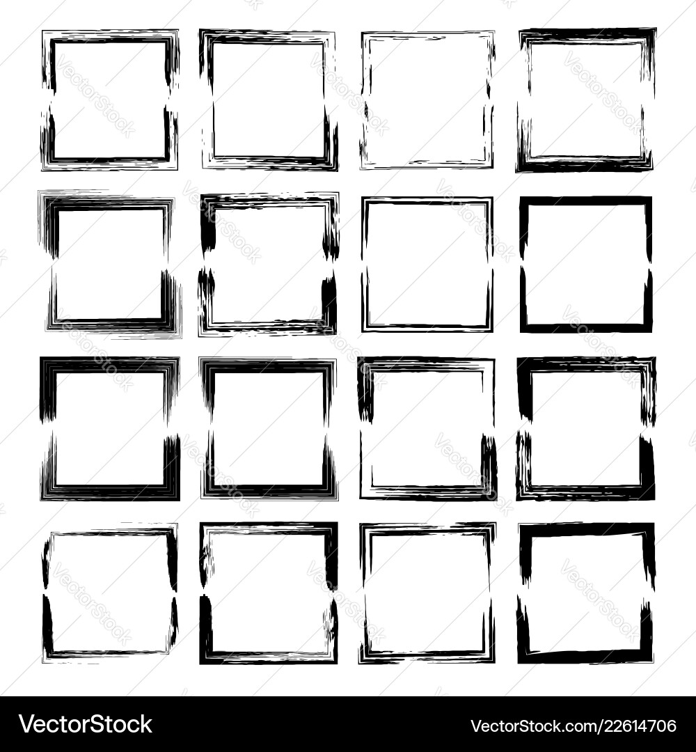 Set of rectangle frames Set of rectangle frames vector image