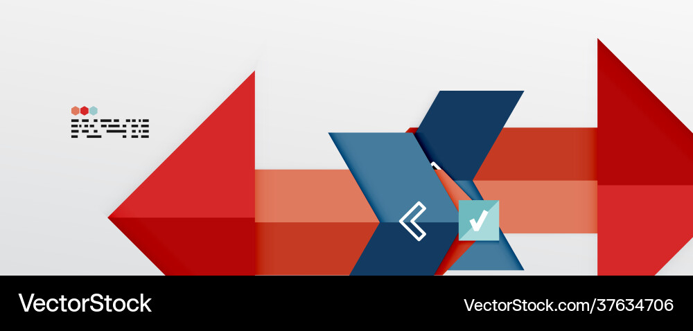 Shiny color triangles and geometric shapes Vector Image