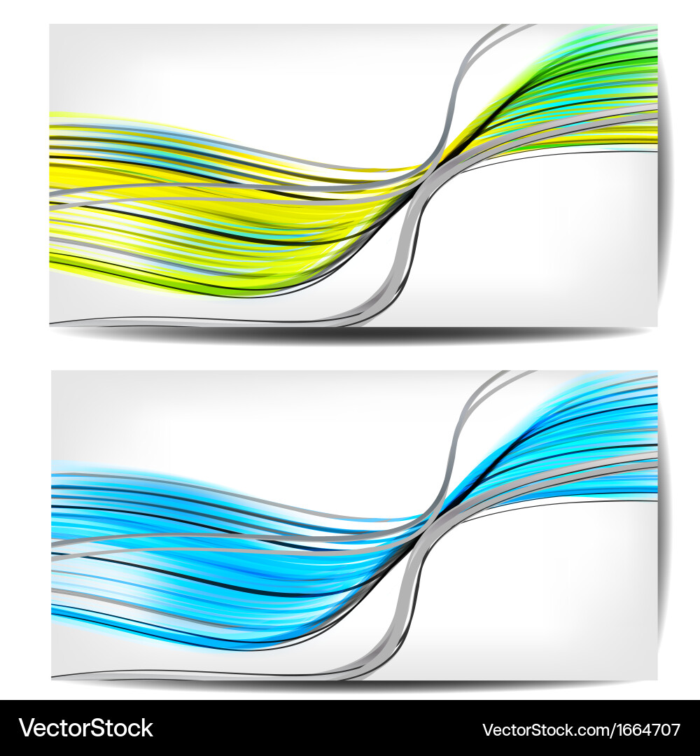 Abstract background with waves and lines vector image