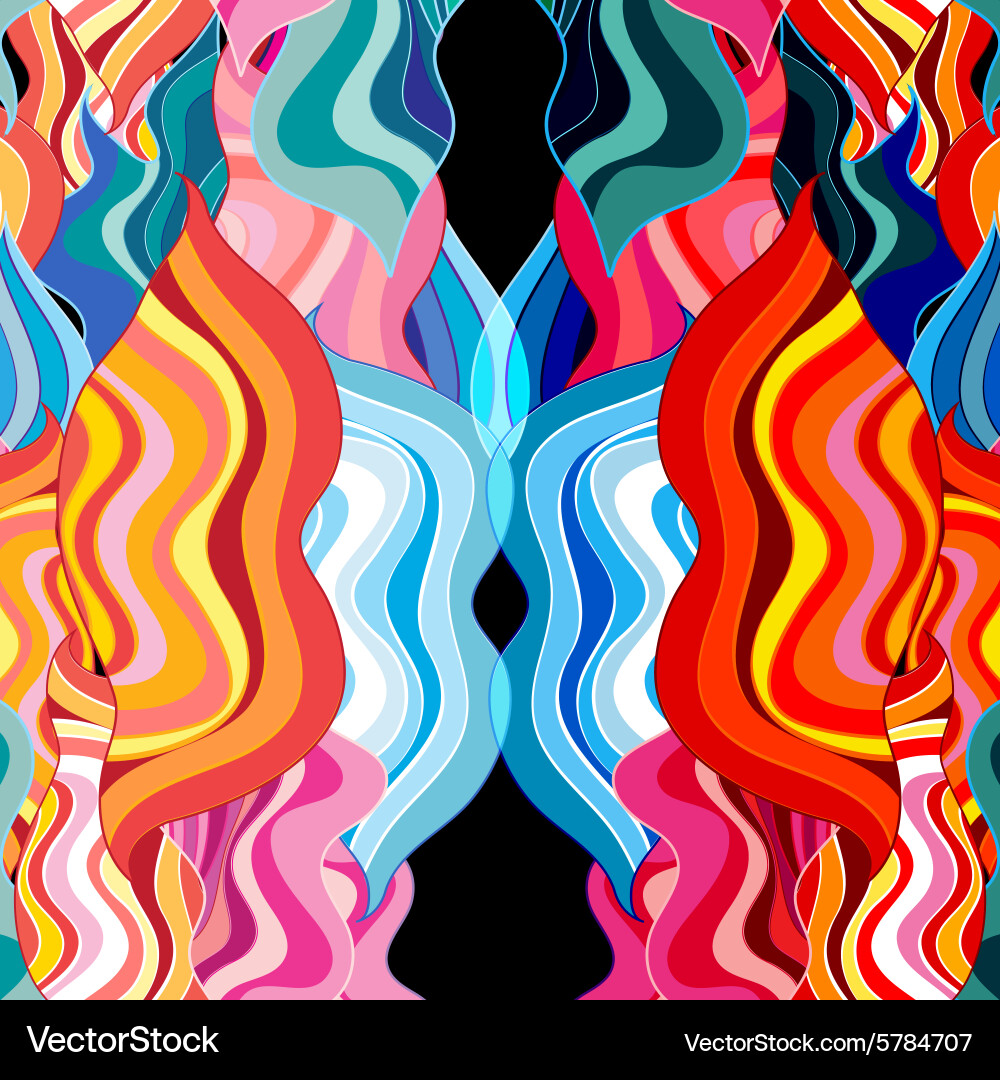 Abstract pattern waves vector image