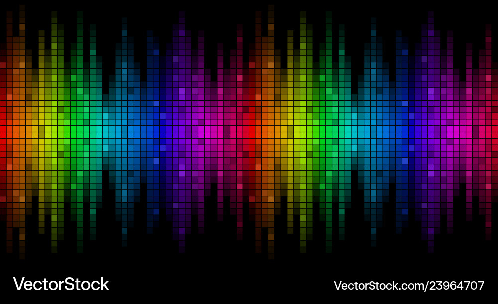 Background with sound scale vector image