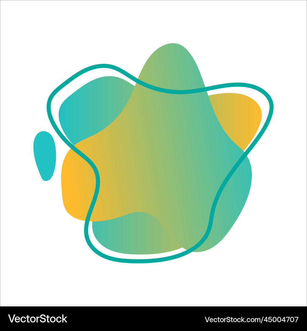 Blob gradient for template vector image