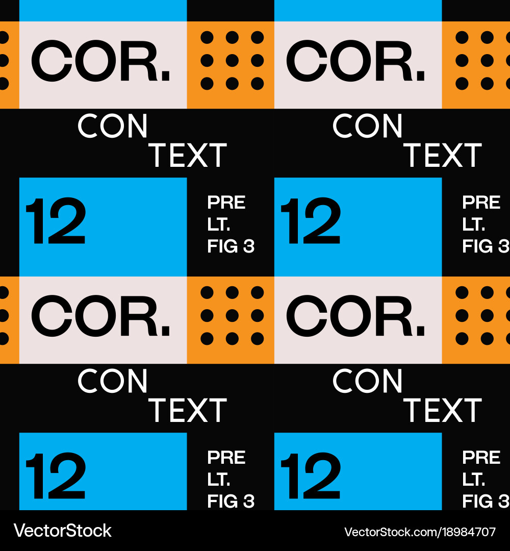 Context abstract typographic pattern vector image