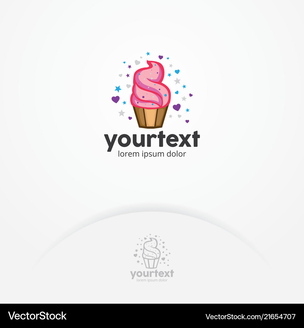 Cupcake Logo - Sweet Treats Vector Image