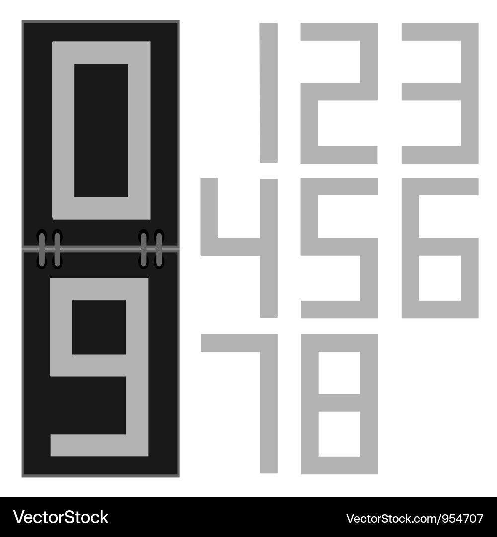Digital display Vector Image